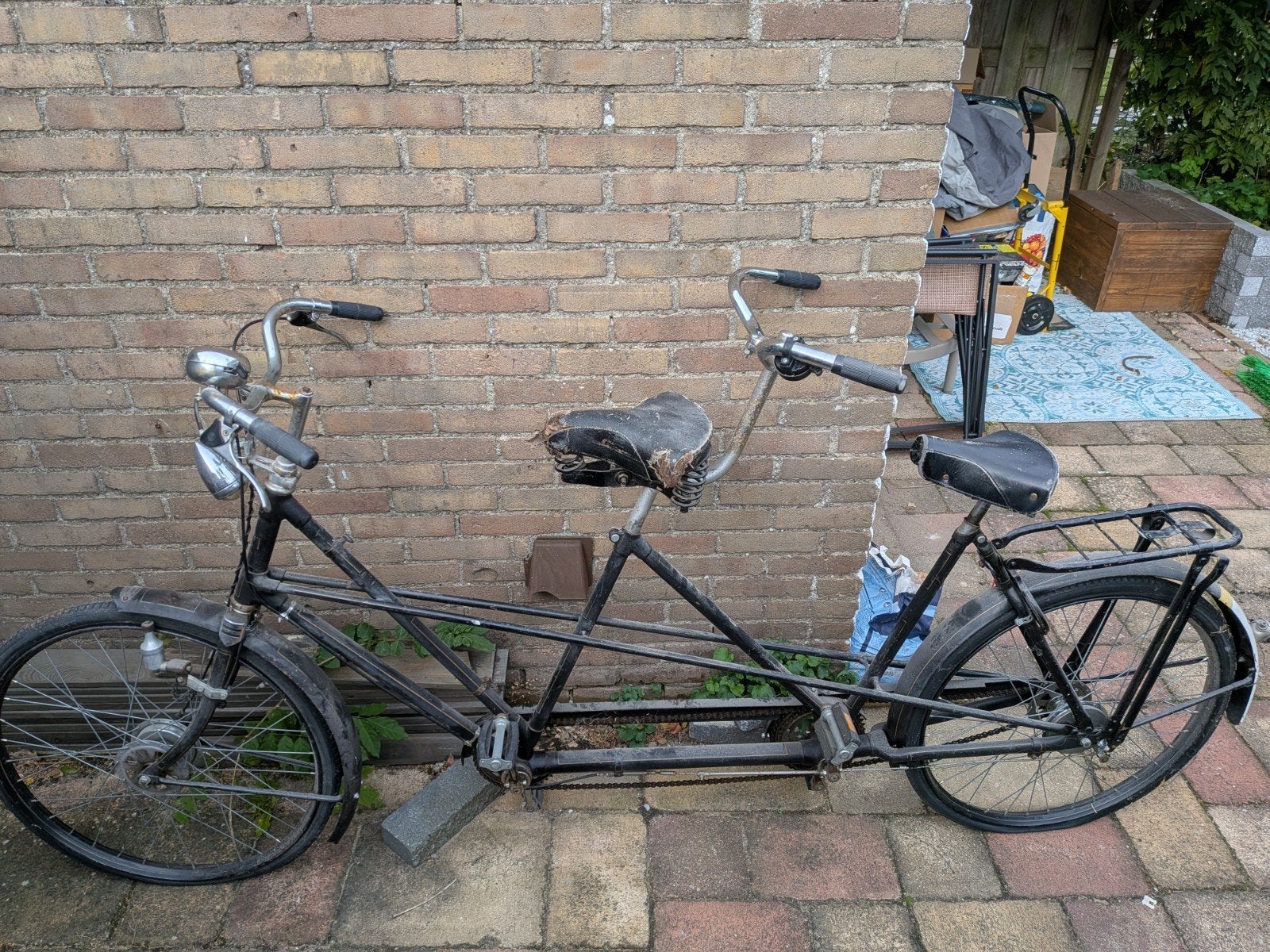 oude tandem, 55 cm of meer, Ophalen, Gebruikt, Minder dan 10 versnellingen
