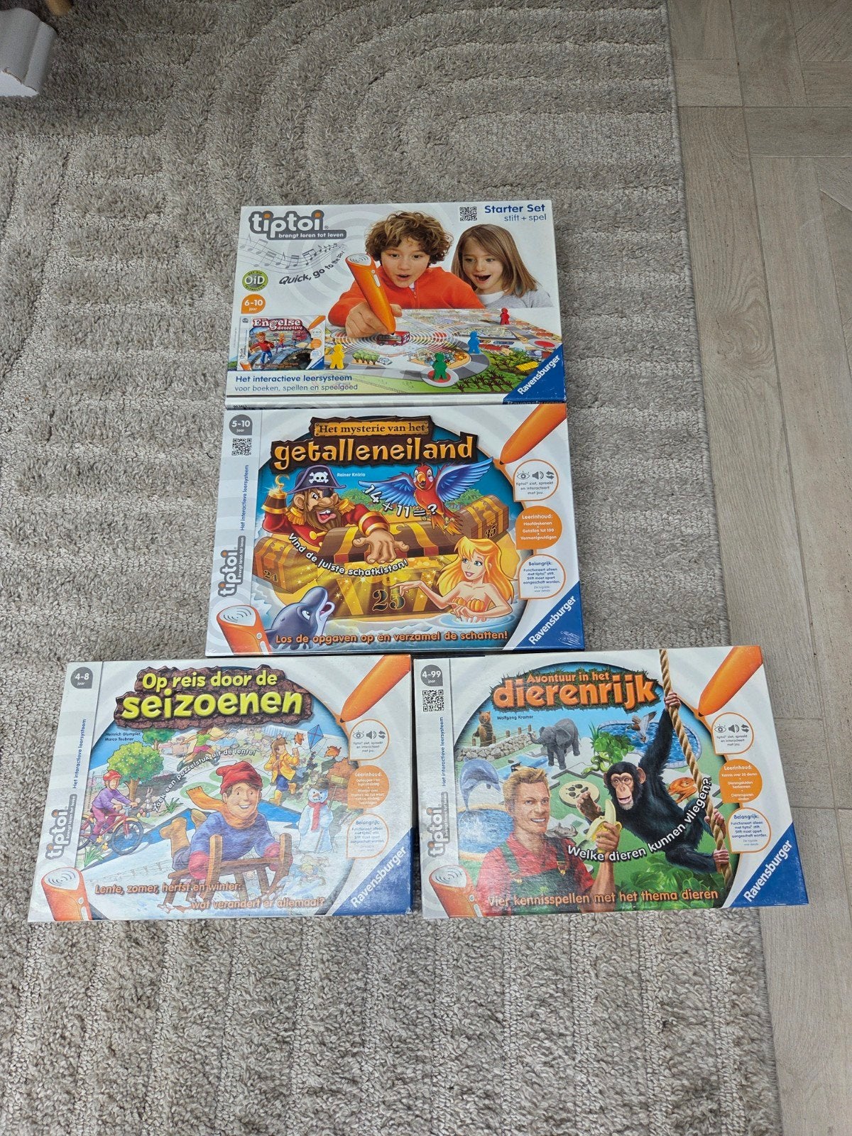 Tiptoi Starterset en 3 spellen, Ophalen of Verzenden, Gebruikt, Rekenen