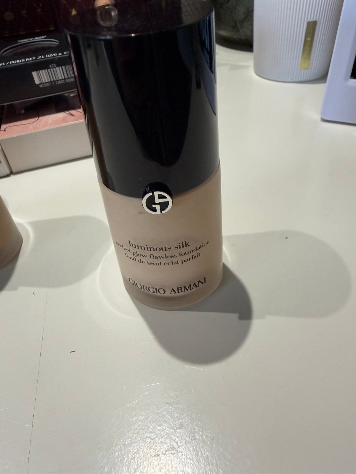 Giorgio Armani Luminous Silk Foundation - Gebruikt, Gebruikt, Gehele gezicht, Beige, Ophalen of Verzenden