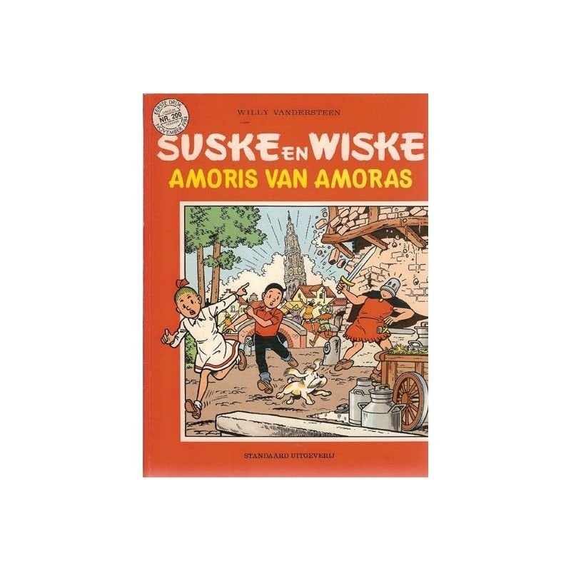 Suske en Wiske: Amoris van Amoras - Eerste Druk (Nr. 200), Boeken, Stripboeken, Gelezen, Willy Vandersteen, Ophalen of Verzenden