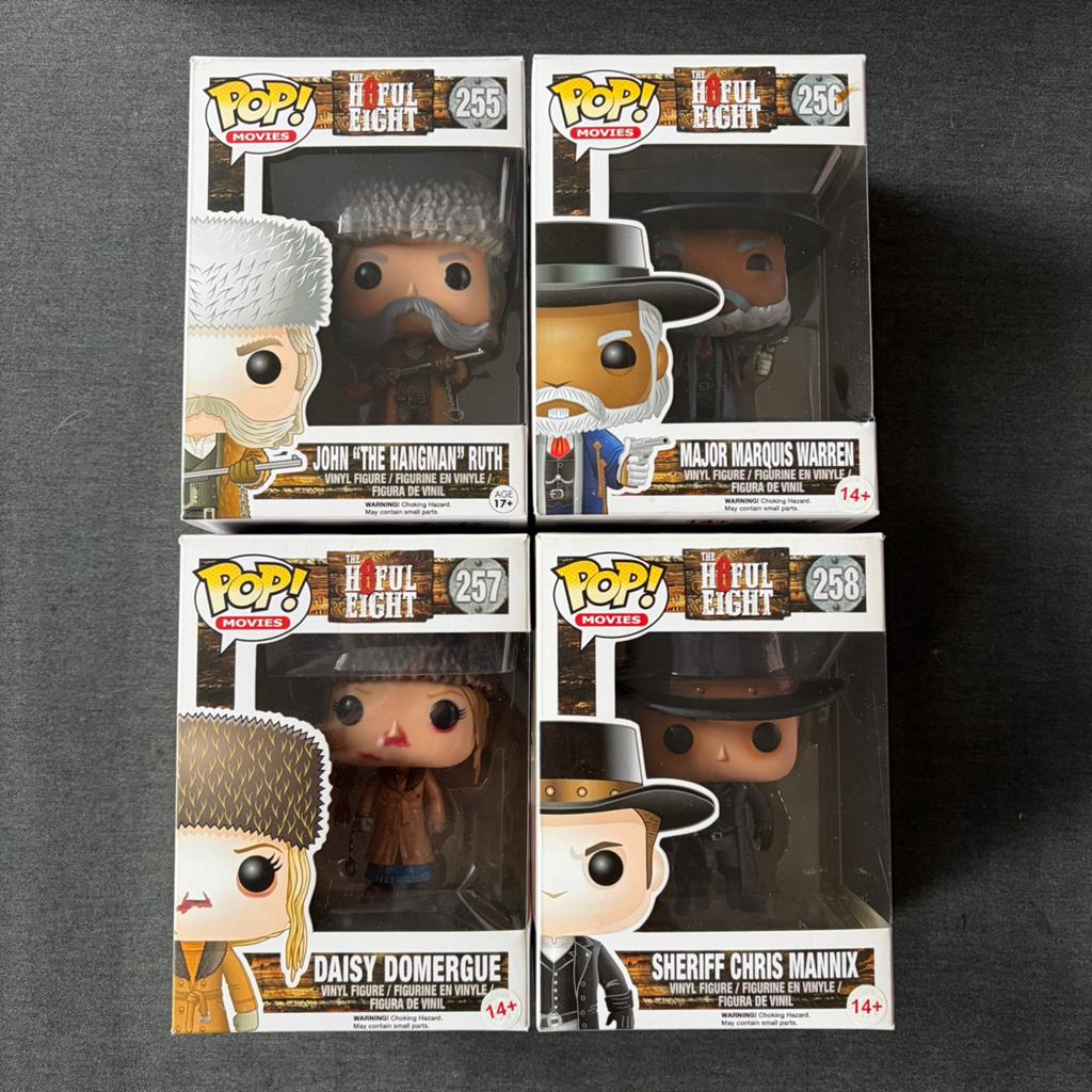 Funko Pop! THE HATEFUL EIGHT Complete Set of 4, Ophalen of Verzenden, Zo goed als nieuw