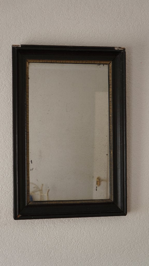 2 x oude kwik spiegel, Huis en Inrichting, Ophalen, Minder dan 50 cm, Gebruikt, Minder dan 100 cm