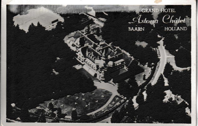 BAARN - LUCHTOPNAME GRAND HOTEL ASTORIA CHÂLET, Ophalen of Verzenden, 1940 tot 1960, Ongelopen, Utrecht