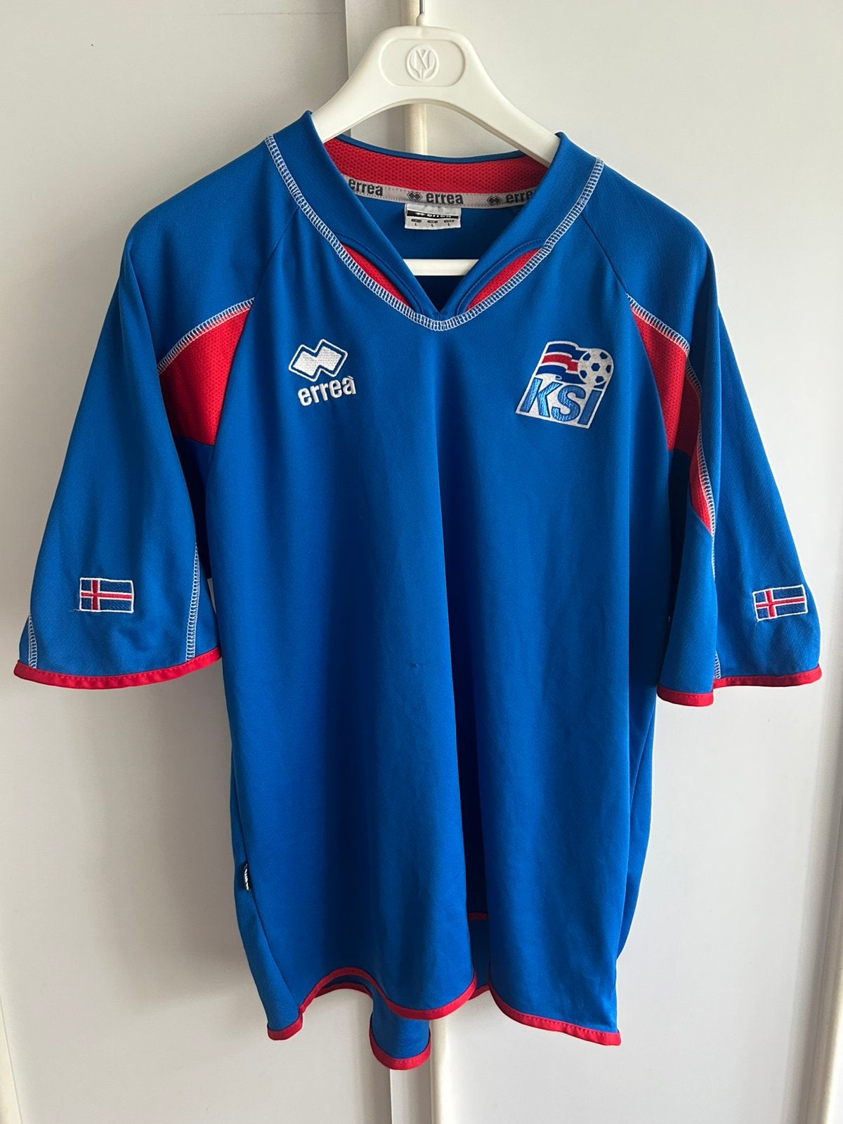 Vintage voetbalshirt voetbal shirt IJsland 2006-2008, Ophalen of Verzenden, Zo goed als nieuw, Shirt