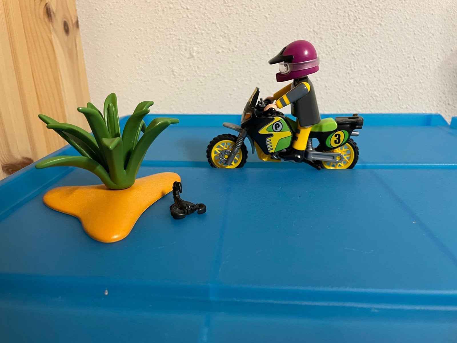 Playmobil stoere crossmotor, Ophalen of Verzenden, Zo goed als nieuw