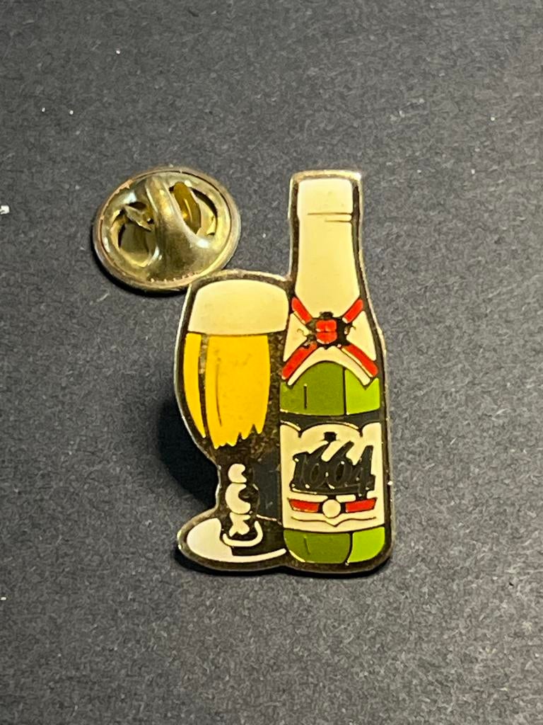 Kronenbourg 1664 bier pin - verzamelobject, Ophalen of Verzenden, Gebruikt, Overige typen