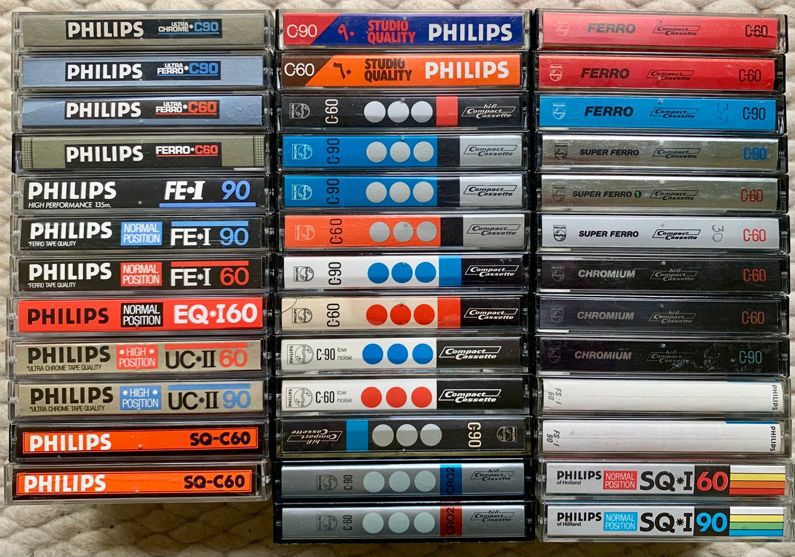 IZGST verzameling 38 Philips cassettebandjes 1971-1987 tapes, Cd's en Dvd's, Cassettebandjes, Gebruikt, Ophalen of Verzenden, Voorbespeeld