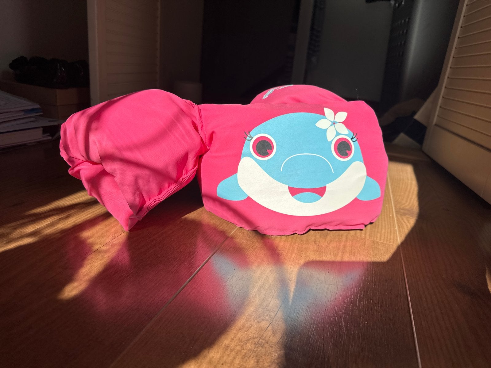 Roze zwembandjes met dolfijn - Sevylor Puddle Jumper, Ophalen, Gebruikt
