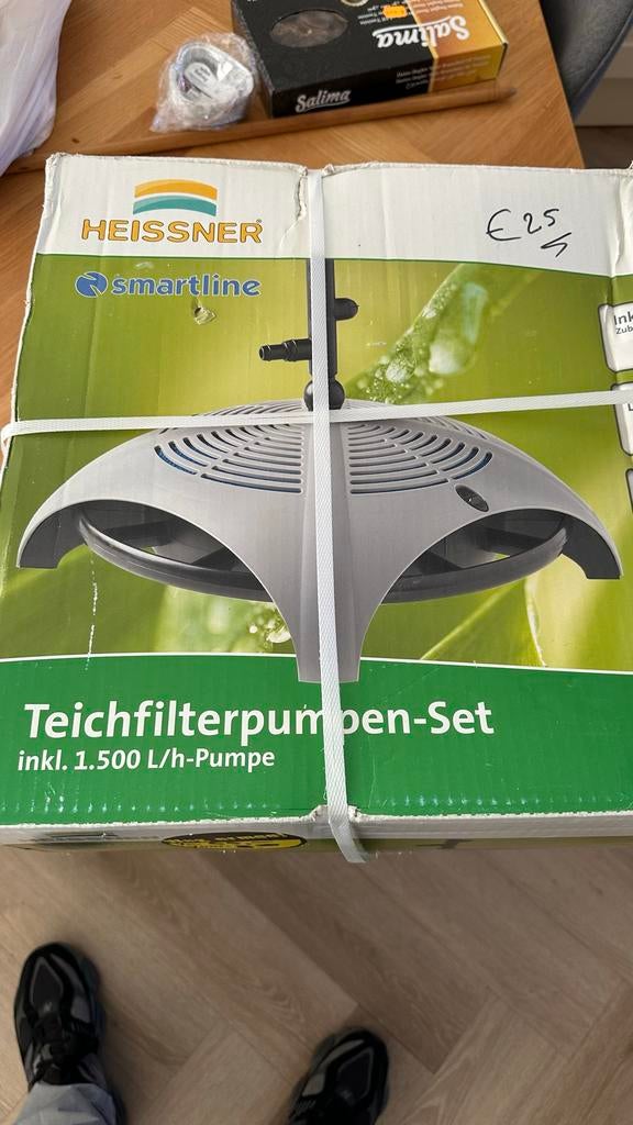 Heissner Smartline Vijverfilterpompset 1500 L/u, Tuin en Terras, Vijvers, Ophalen of Verzenden, Nieuw
