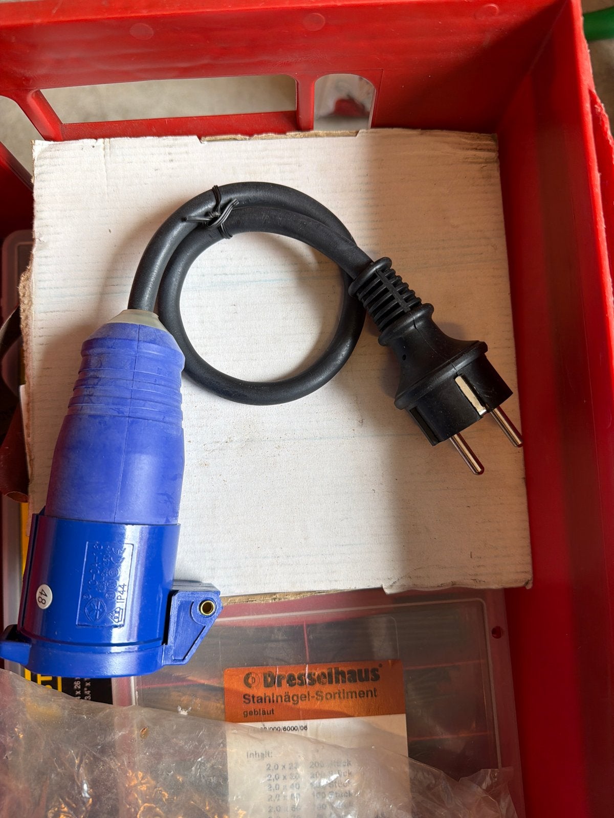 Nieuwe CEE verlengkabel 16A 2P+E 220/250V IP44, Ophalen, Nieuw, Overige merken, Kabel of Snoer