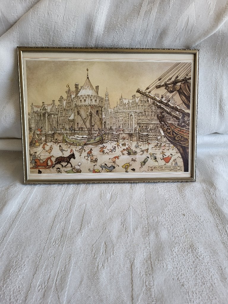 Verzilverd fotolijstje Hangend met bol glas, Antiek en Kunst, Ophalen of Verzenden