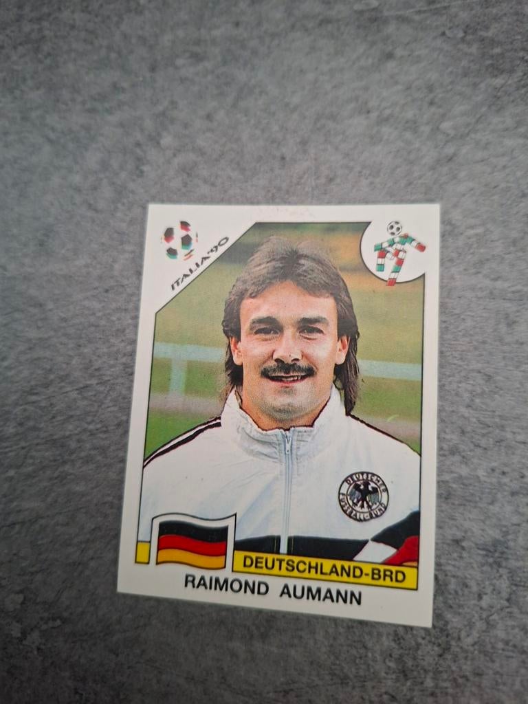 Panini sticker WK 90 Italia. Raimond Aumann Duitsland BRD., Verzenden, Zo goed als nieuw, Sticker