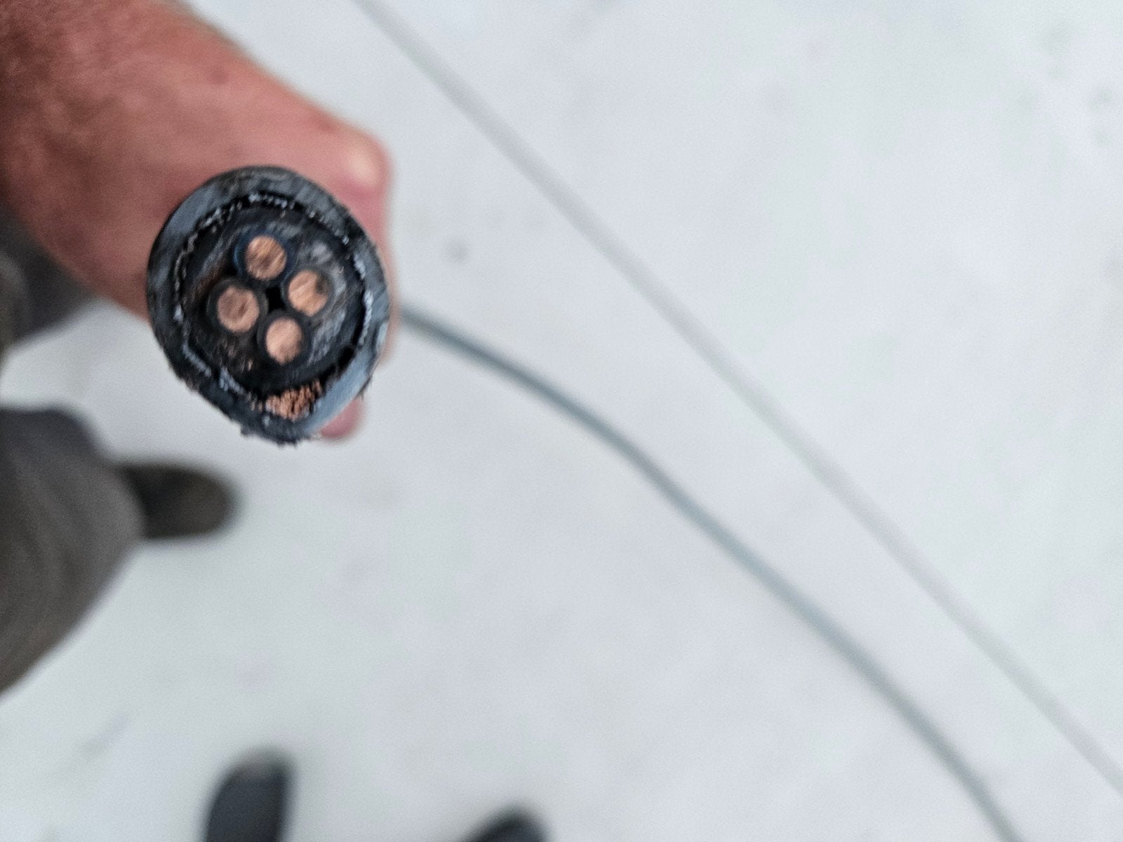 Grondkabel 4 aderig 6mm2. 20 meter, Doe-het-zelf en Verbouw, Elektra en Kabels, Ophalen, Kabel of Snoer