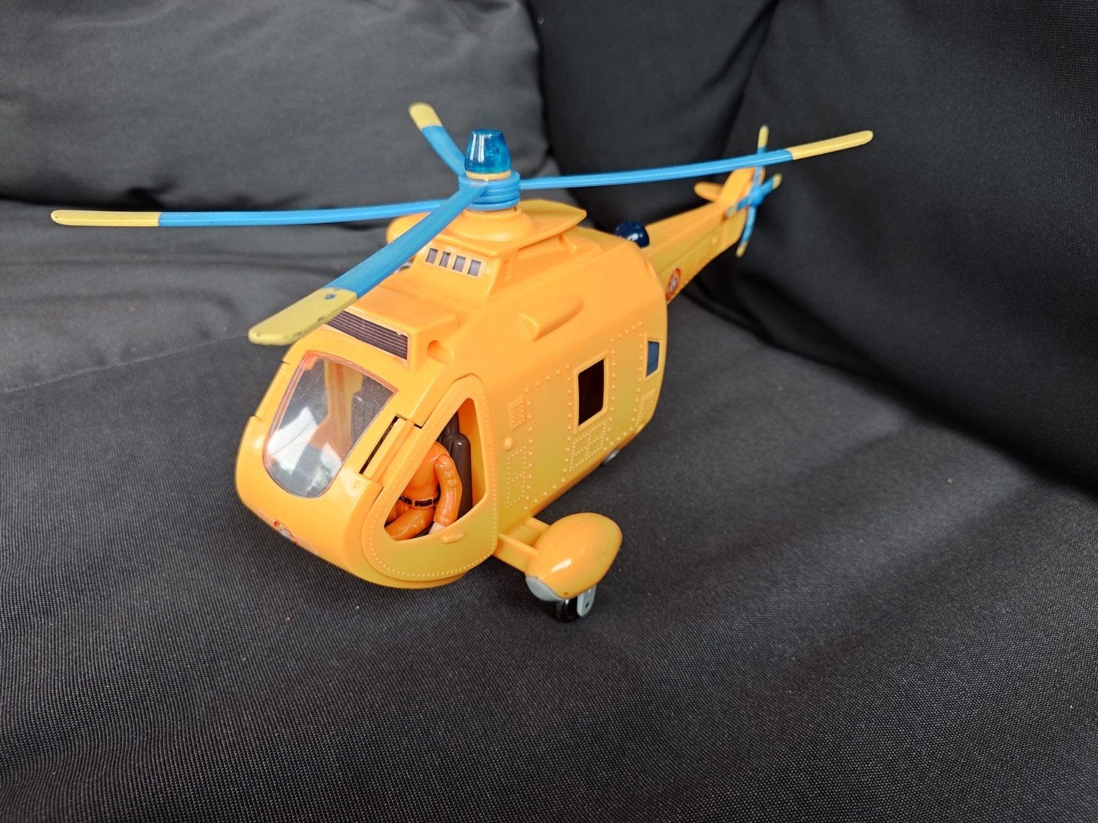 Brandweerman Sam Helikopter met Tom en brancard, Kinderen en Baby's, Ophalen of Verzenden, Zo goed als nieuw