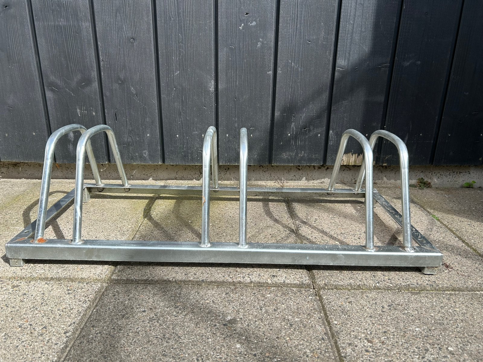 Stevig fietsenrek voor 3 fietsen - Gegalvaniseerd staal, Ophalen, Gebruikt