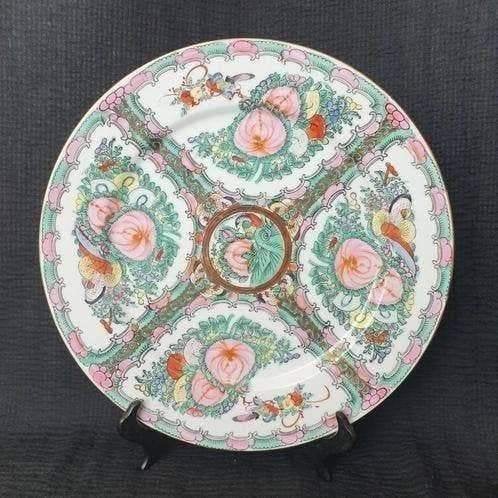 Vintage ca.1950's Chinese Famille Rose porseleinen bord, Antiek en Kunst, Ophalen of Verzenden