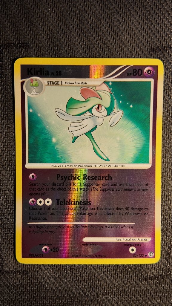 Kirlia 53 Secret Wonders | Pokemon kaart, Ophalen, Zo goed als nieuw, Losse kaart, Foil