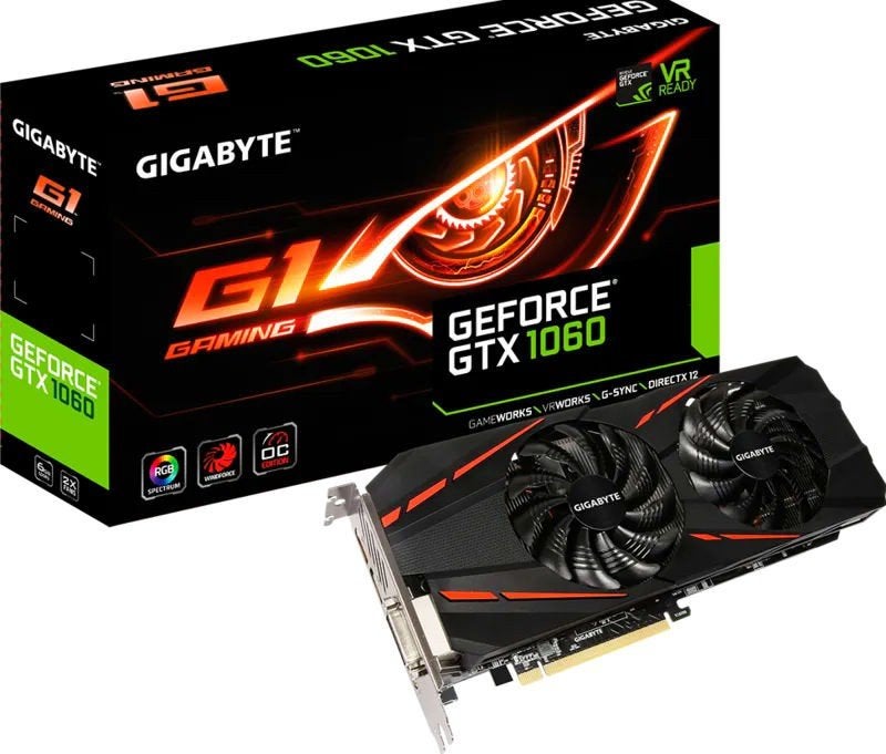 GeForce GTX 1060 WINDFORCE OC 6G, Computers en Software, Videokaarten, Gebruikt, Nvidia, PCI-Express 3.0, GDDR5, HDMI, DisplayPort
