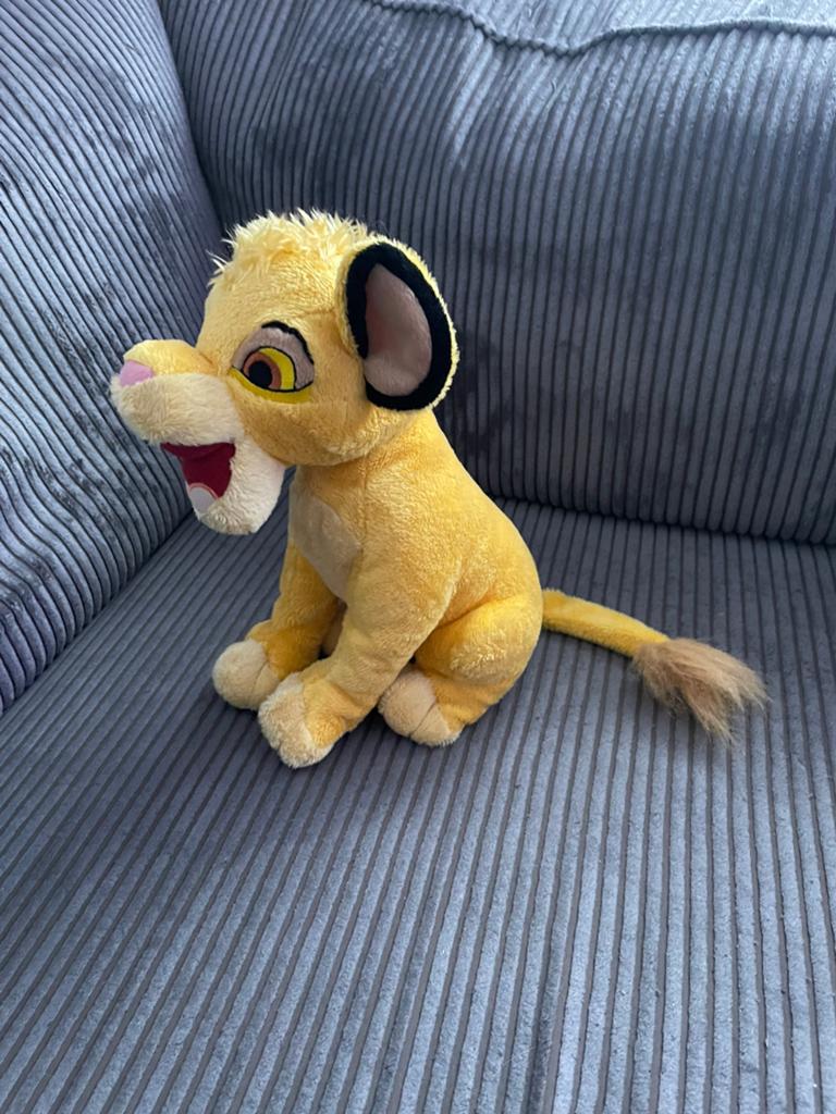 Disney knuffel van Simba uit the Lion king de leeuwenkoning, Ophalen of Verzenden, Leeuwenkoning of Jungle Boek, Knuffel