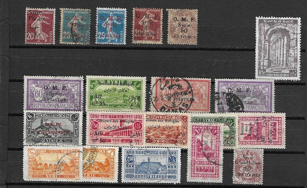 Syrie OMF franse kolonie Frankrijk, Ophalen of Verzenden, Gestempeld
