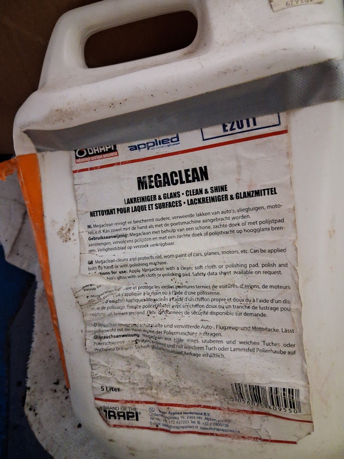 Megaclean Lakreiniger & Glans - 5 Liter, Watersport en Boten, Ophalen of Verzenden