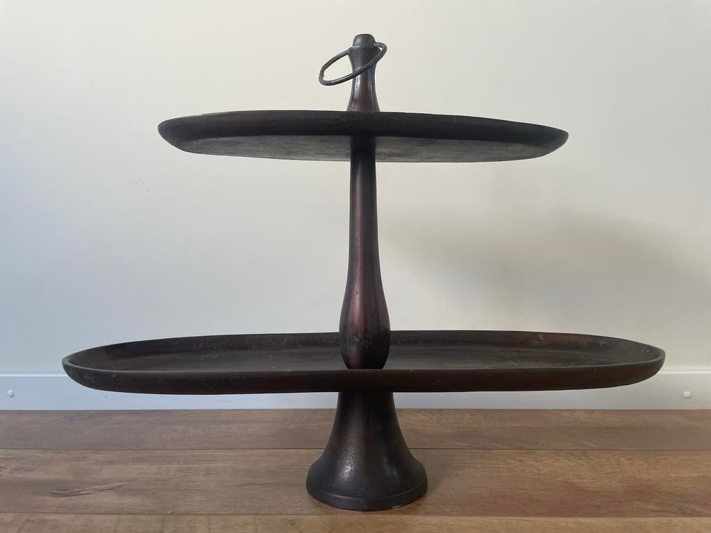 Bruine ijzeren etagère, Huis en Inrichting, Woonaccessoires | Etagères, Ophalen, Gebruikt