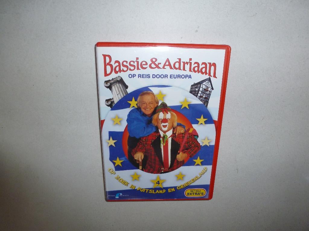 leuke dvd BASSIE & ADRIAAN op reis door europa deel 4, Avontuur, Alle leeftijden, Ophalen of Verzenden, Zo goed als nieuw