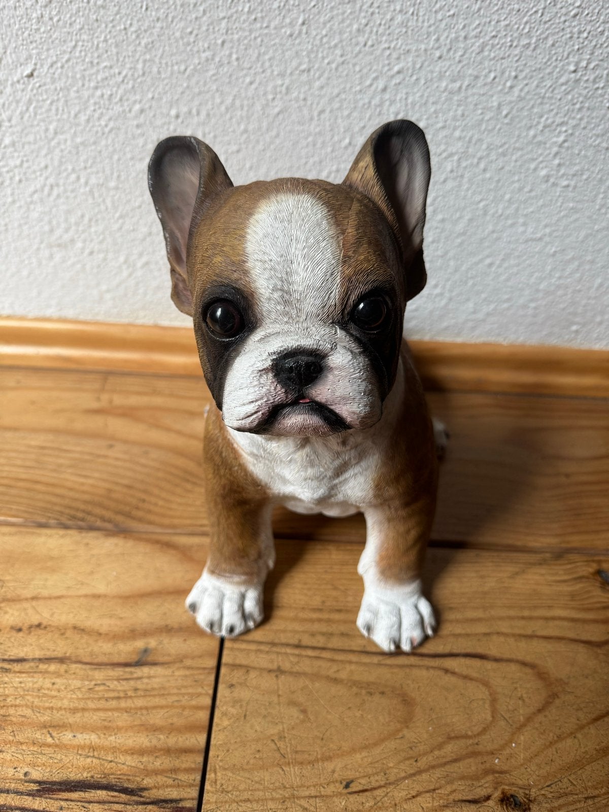 beeldje van een Franse Bulldog pup, Ophalen, Meerkleurig, Zo goed als nieuw, Modern