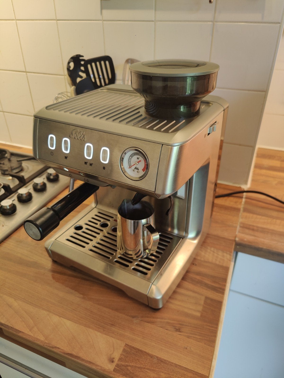 Solis Grind & Infuse 1018 Espressomachine, Witgoed en Apparatuur, Ophalen, Espresso apparaat, Zo goed als nieuw, 1 kopje