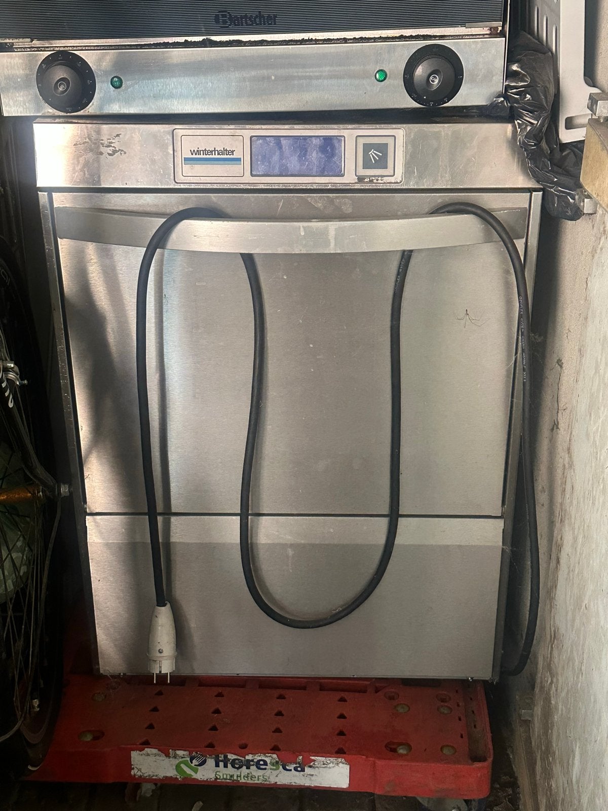 Winterhalter doorschuifvaatwasser - Professioneel, Ophalen, Gebruikt, 60 cm of meer, Kort programma