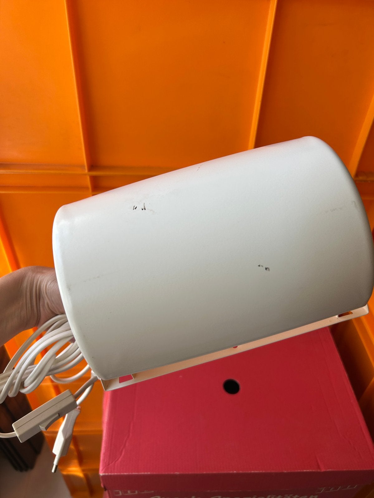 Vintage IKEA LOD / SMYG wandlamp wit jaren '80/'90, Gebruikt, IKEA, Ophalen of Verzenden, Metaal