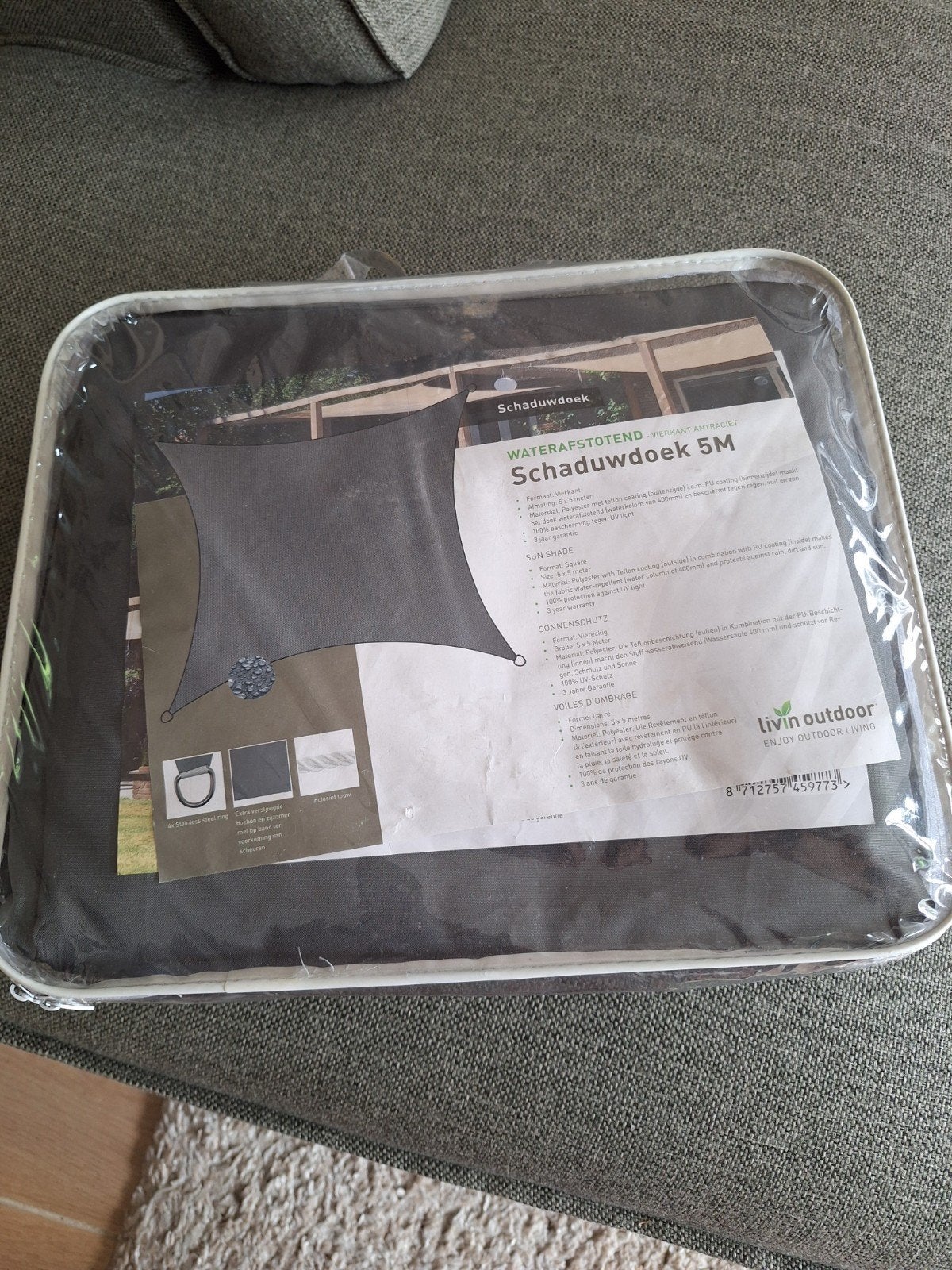 Te koop: schaduwdoek, Ophalen of Verzenden, Zo goed als nieuw