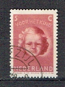 Nederland 1945 nr. 446 Kinderzegels DELFZIJL, Verzenden, Gestempeld, Overige thema's