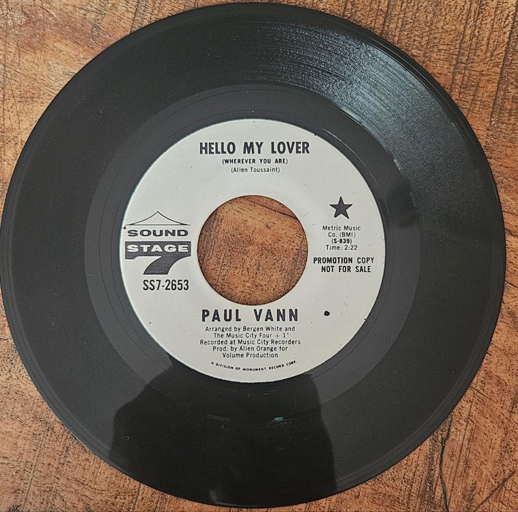 Paul Vann - Hello my lover ( 7-inch vinyl singel), Ophalen of Verzenden, Gebruikt