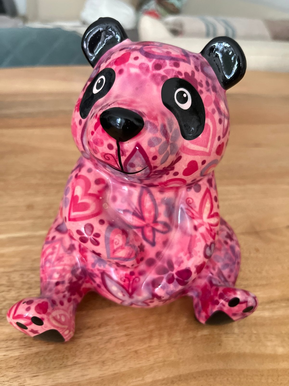 Pomme Pidou spaarpot panda roze nieuw, Ophalen of Verzenden, Nieuw, Steen, Aardewerk of Keramiek, Dier