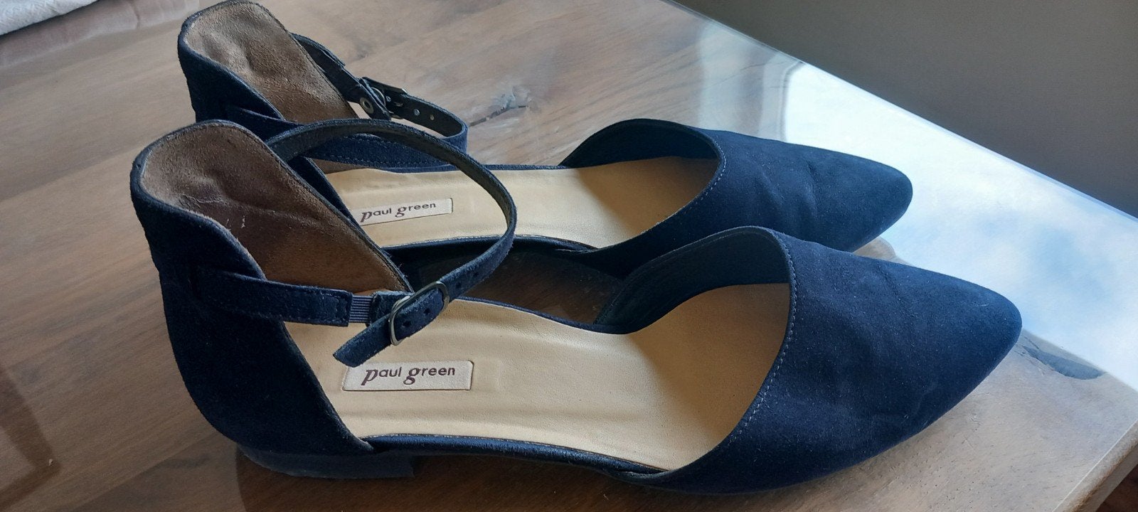 ballerina paul green maat 6,5 donkerblauw, Zwart, Zo goed als nieuw, Paul Green, Ballerina's
