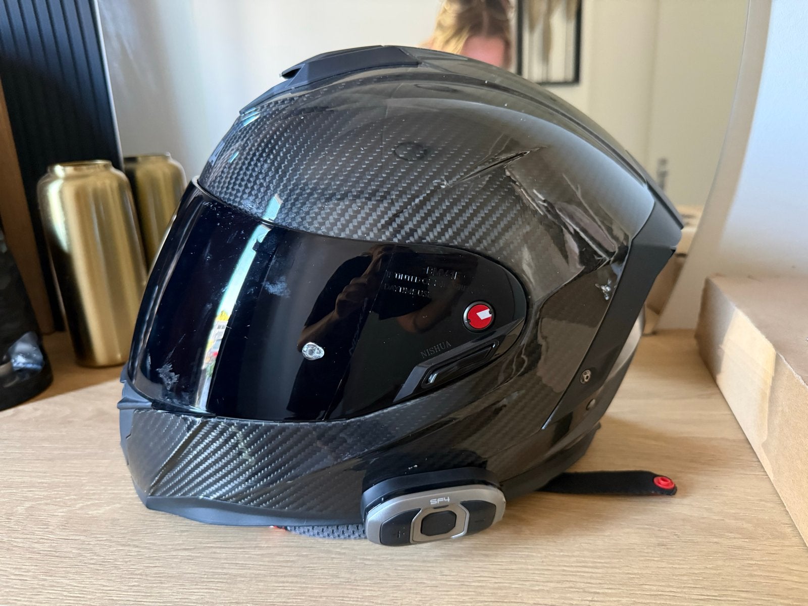 Nishua Carbon Integraalhelm - Maat S, Dames, Integraalhelm, S, Tweedehands
