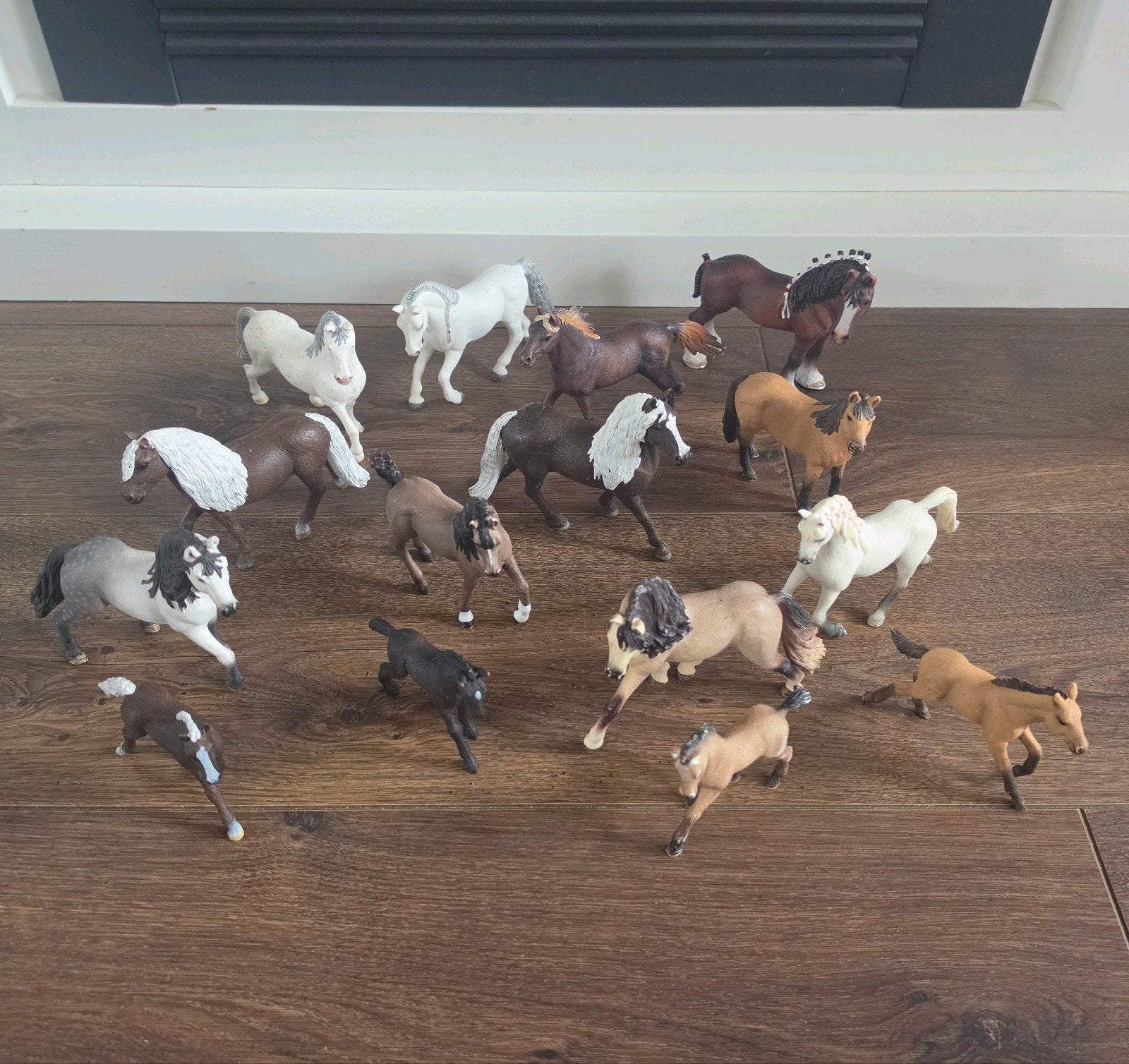 Schleich paardjes set 6, Verzamelen, Dierenverzamelingen, Ophalen of Verzenden, Zo goed als nieuw, Paard, Beeldje of Figuurtje