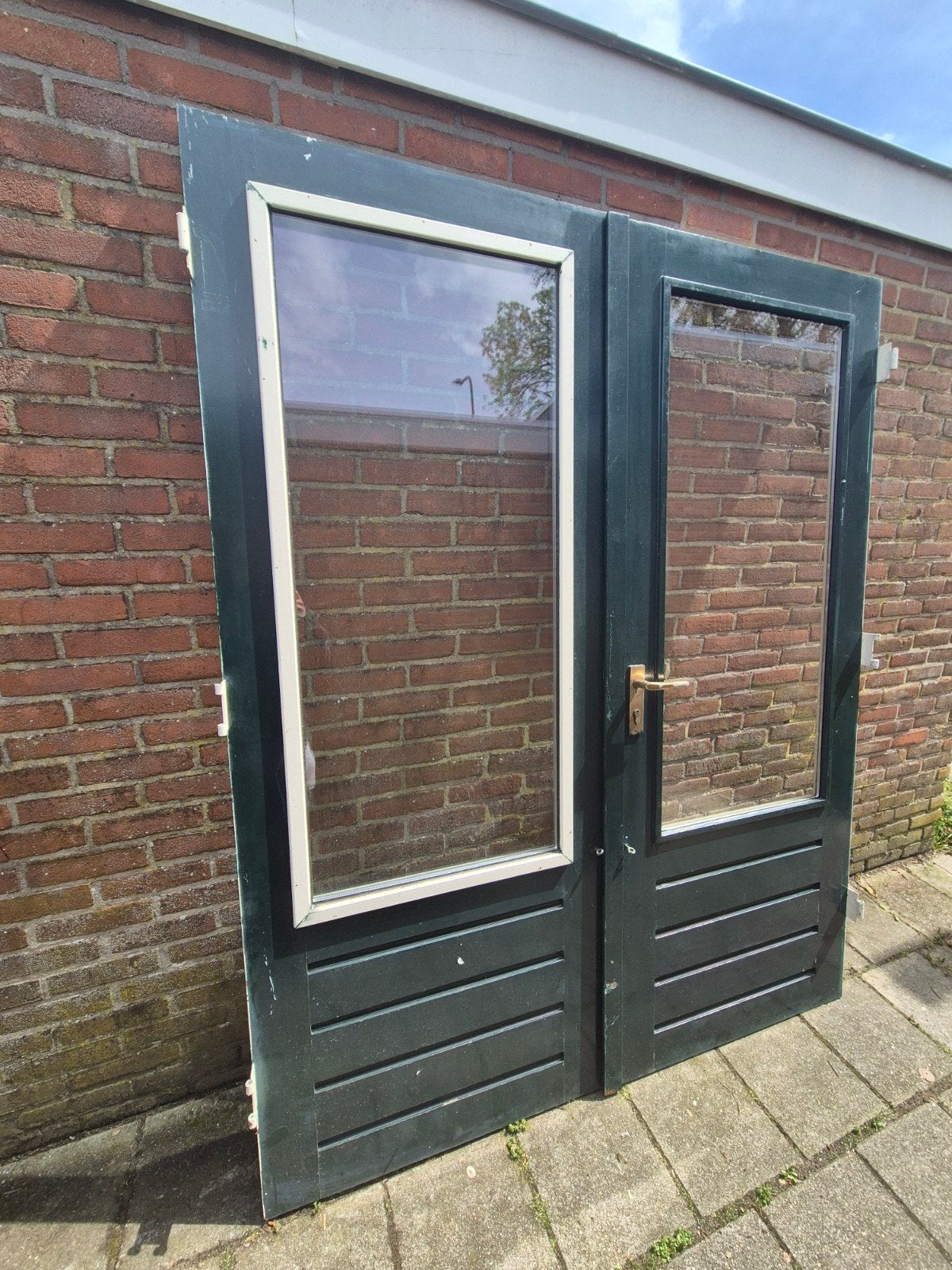 Openslaande deuren, terrasdeuren, tuindeuren, Doe-het-zelf en Verbouw, Kozijnen en Schuifpuien, Ophalen, Gebruikt, Deurkozijn