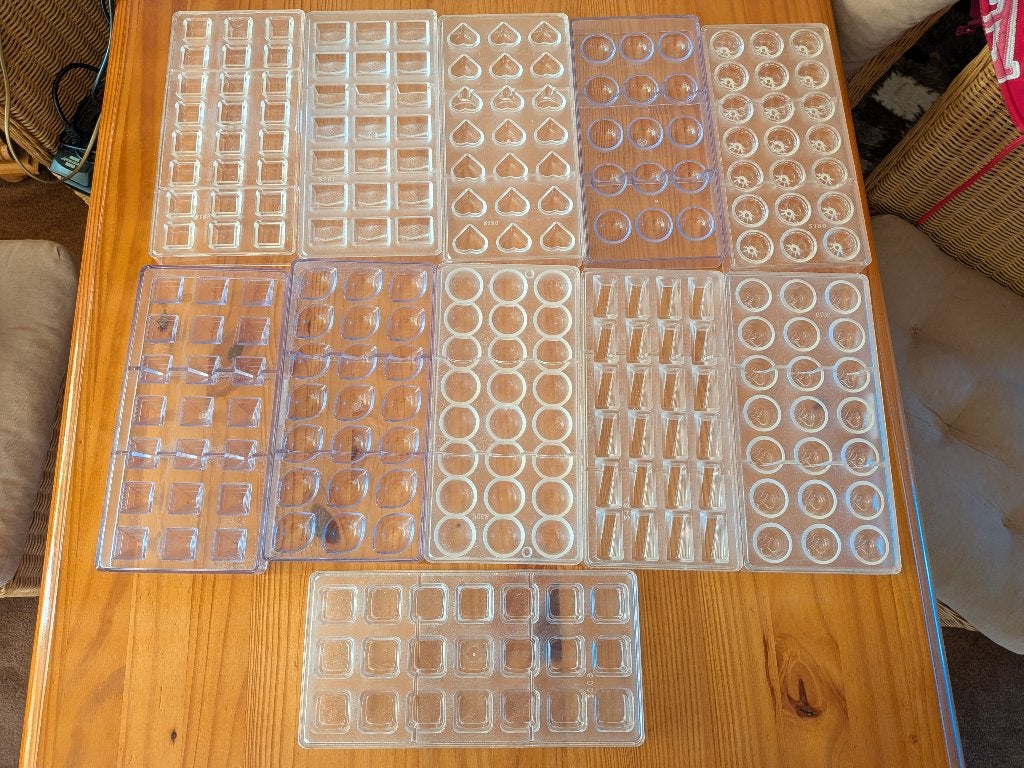 Polycarbonaat chocolade mallen, Ophalen of Verzenden, Zo goed als nieuw, Taarten of Cupcakes, Overige typen