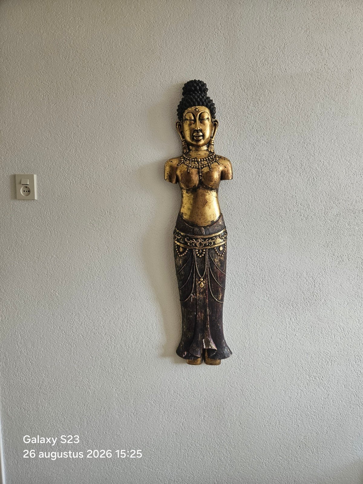 Boeddha beeld (torso), Ophalen of Verzenden, Zo goed als nieuw, Hout, Houtsnijwerk