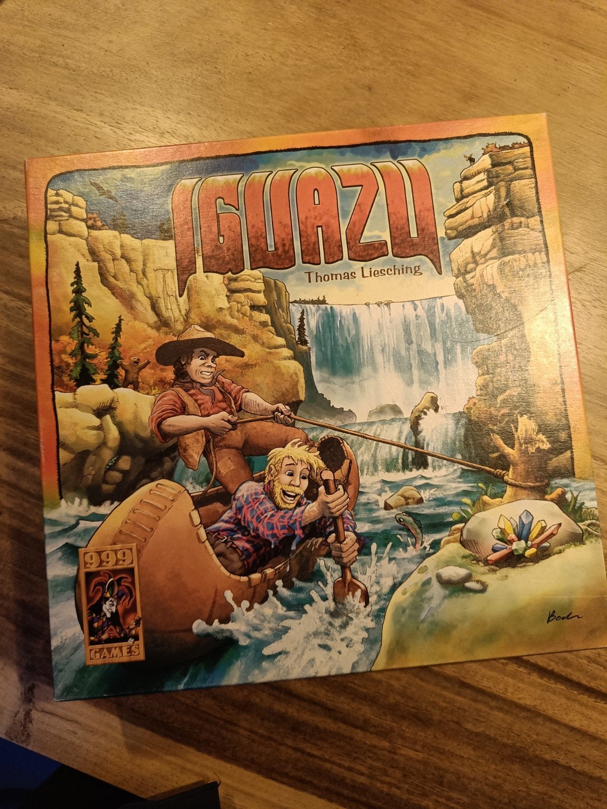 Iguazu Bordspel - Avontuurlijke Edelstenenjacht, Hobby en Vrije tijd, Drie of vier spelers, Ophalen of Verzenden, Zo goed als nieuw