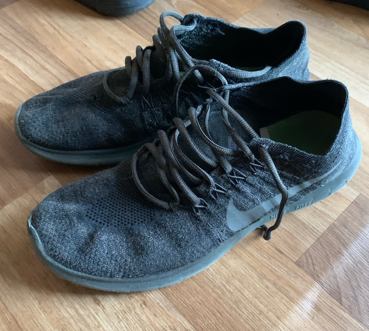 Nike Free Run Flyknit 2017 - Maat 44.5, Ophalen of Verzenden, Gedragen, Zwart, Sneakers of Gympen