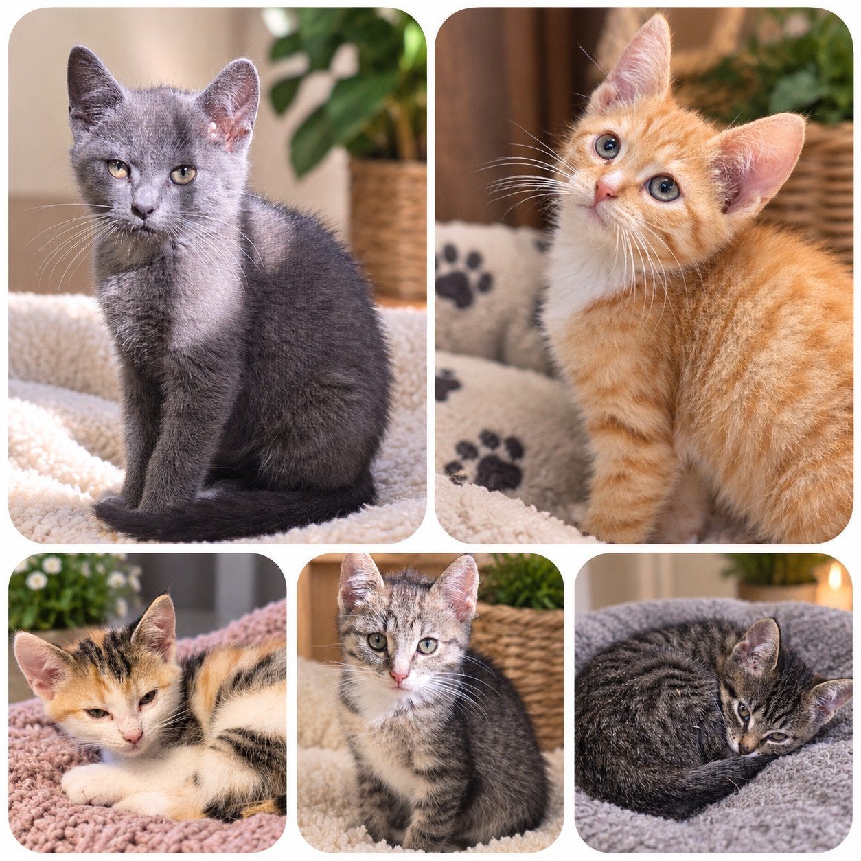 lieve kittens, Meerdere dieren