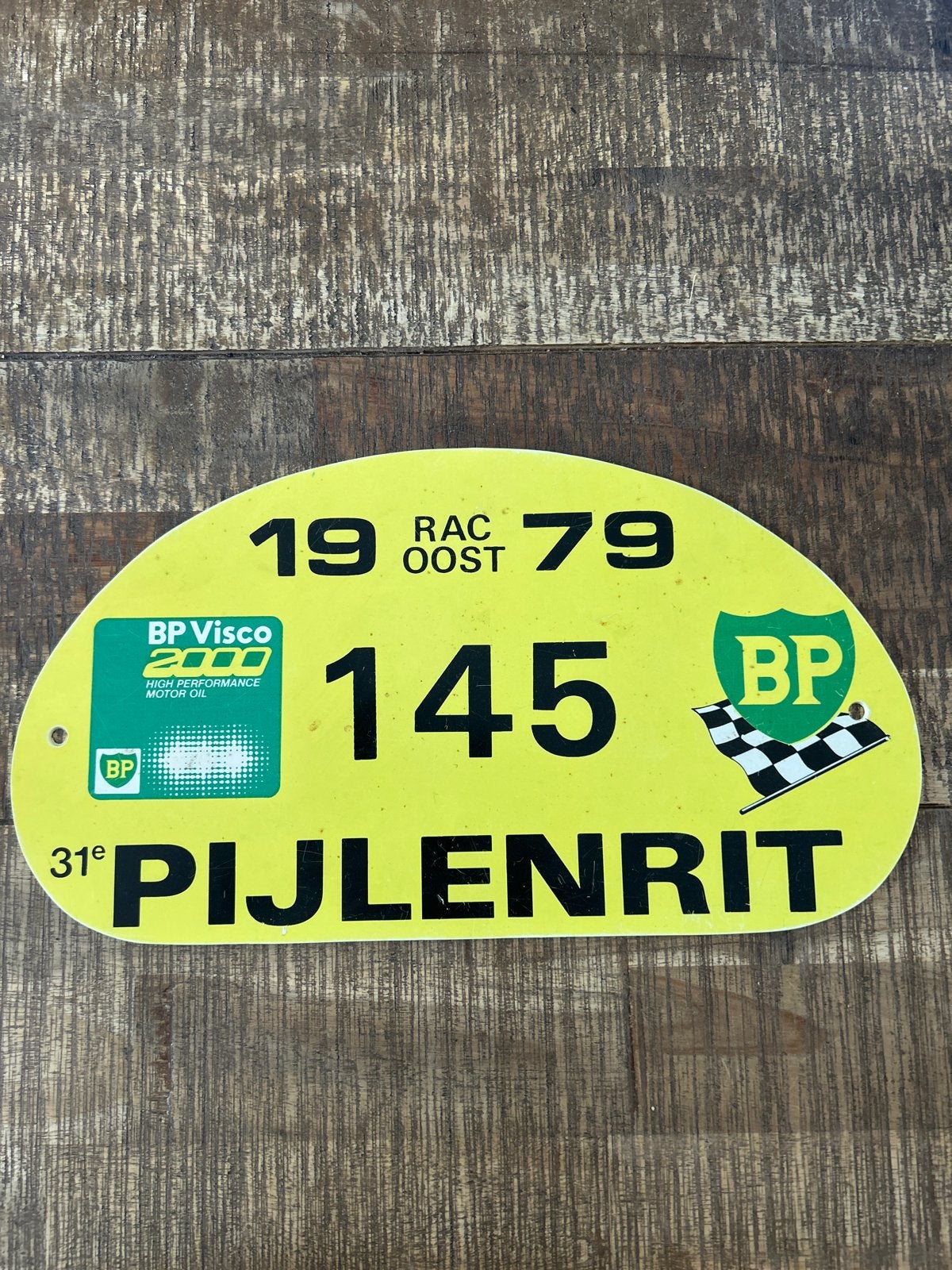 Vintage RAC Oost Pijlenrit 1979 Rally Plaat, Ophalen of Verzenden, Gebruikt, Auto's
