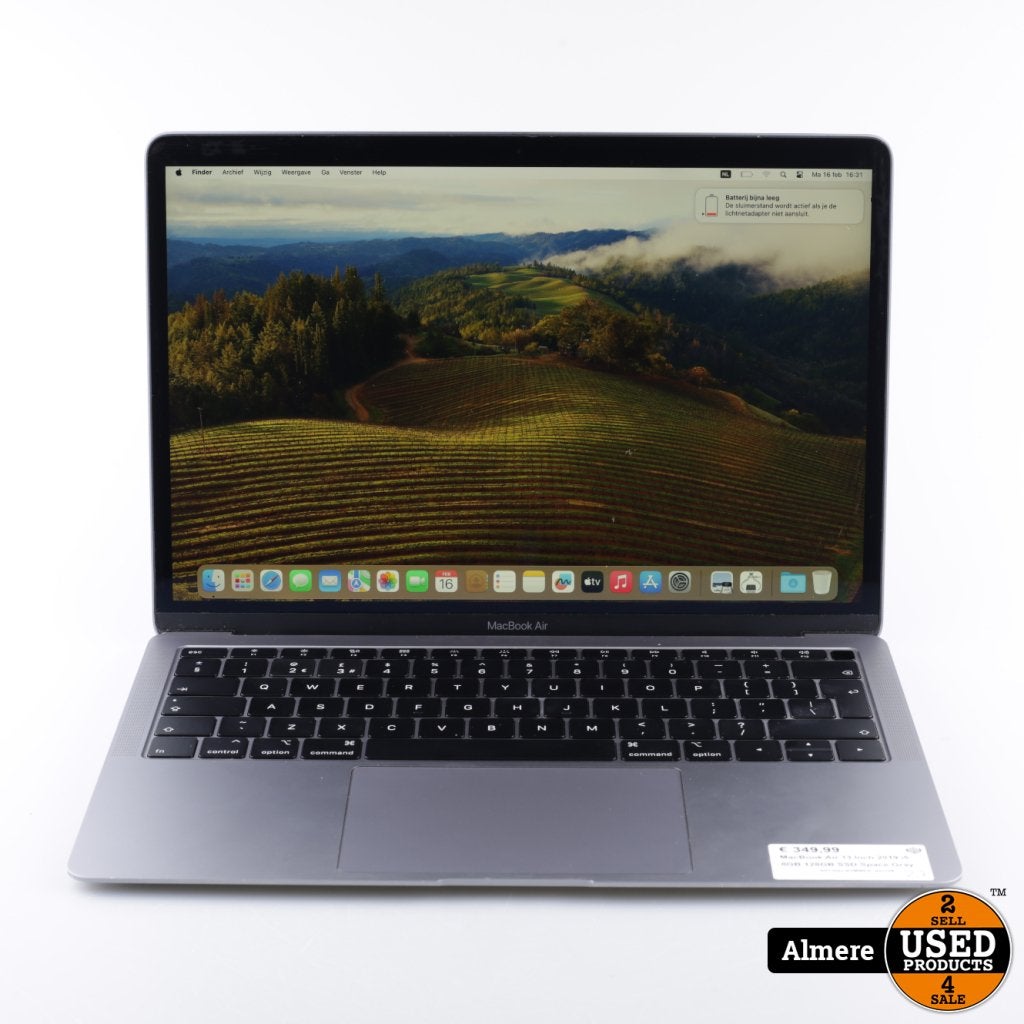 MacBook Air 13 Inch 2019 i5 8GB 128GB SSD Space Gray, Computers en Software, Apple Macbooks, Gebruikt