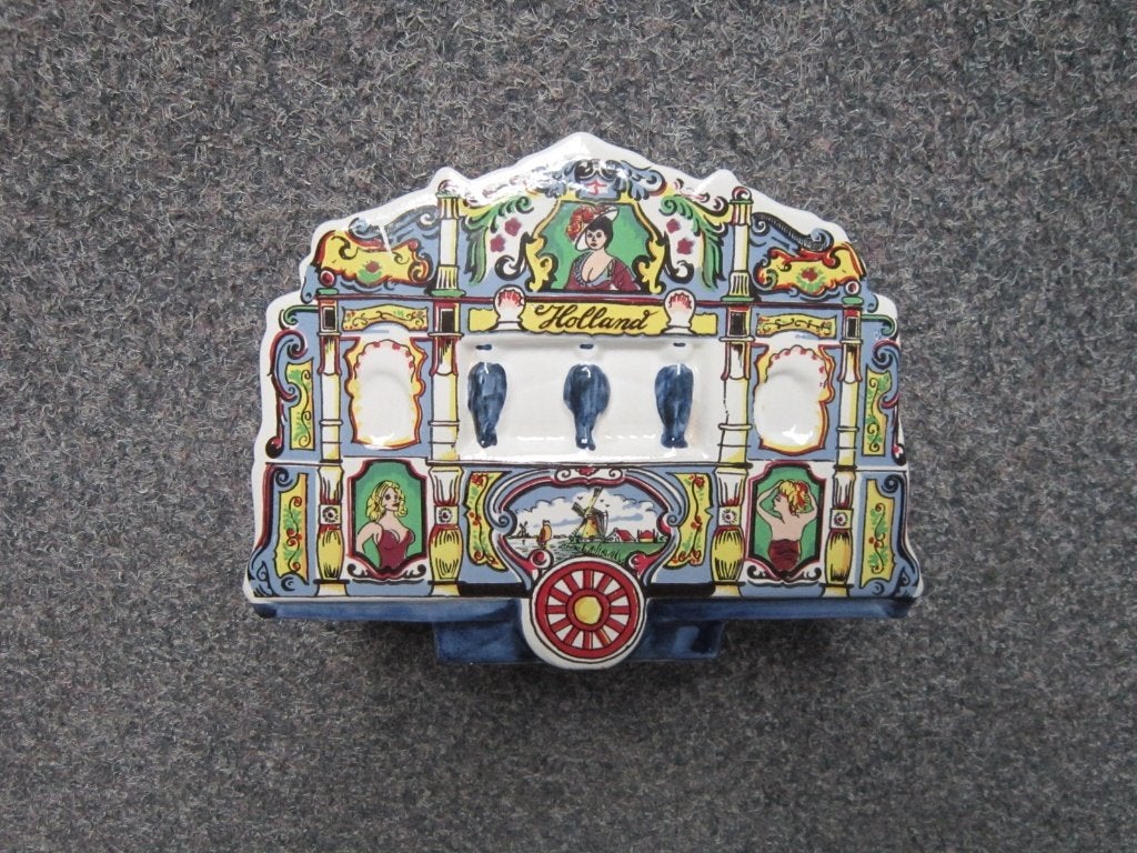 DRAAIORGEL DELFTS BLAUW MUZIEKDOOS, Ophalen