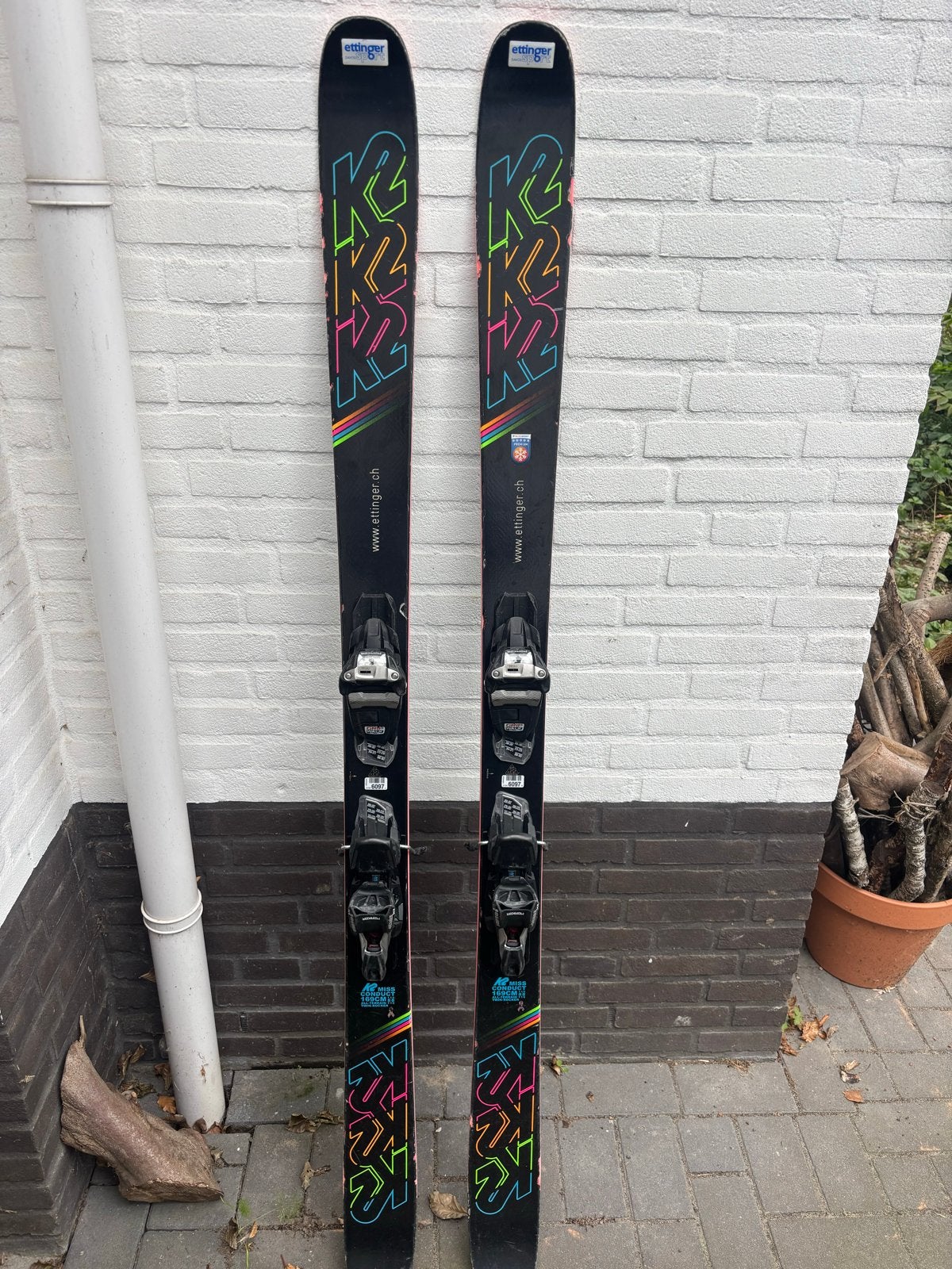 K2 Miss Conduct All-Mountain/Park Ski's 169cm TWINTIPS, Sport en Fitness, Ophalen, 160 tot 180 cm, Gebruikt, Skiën