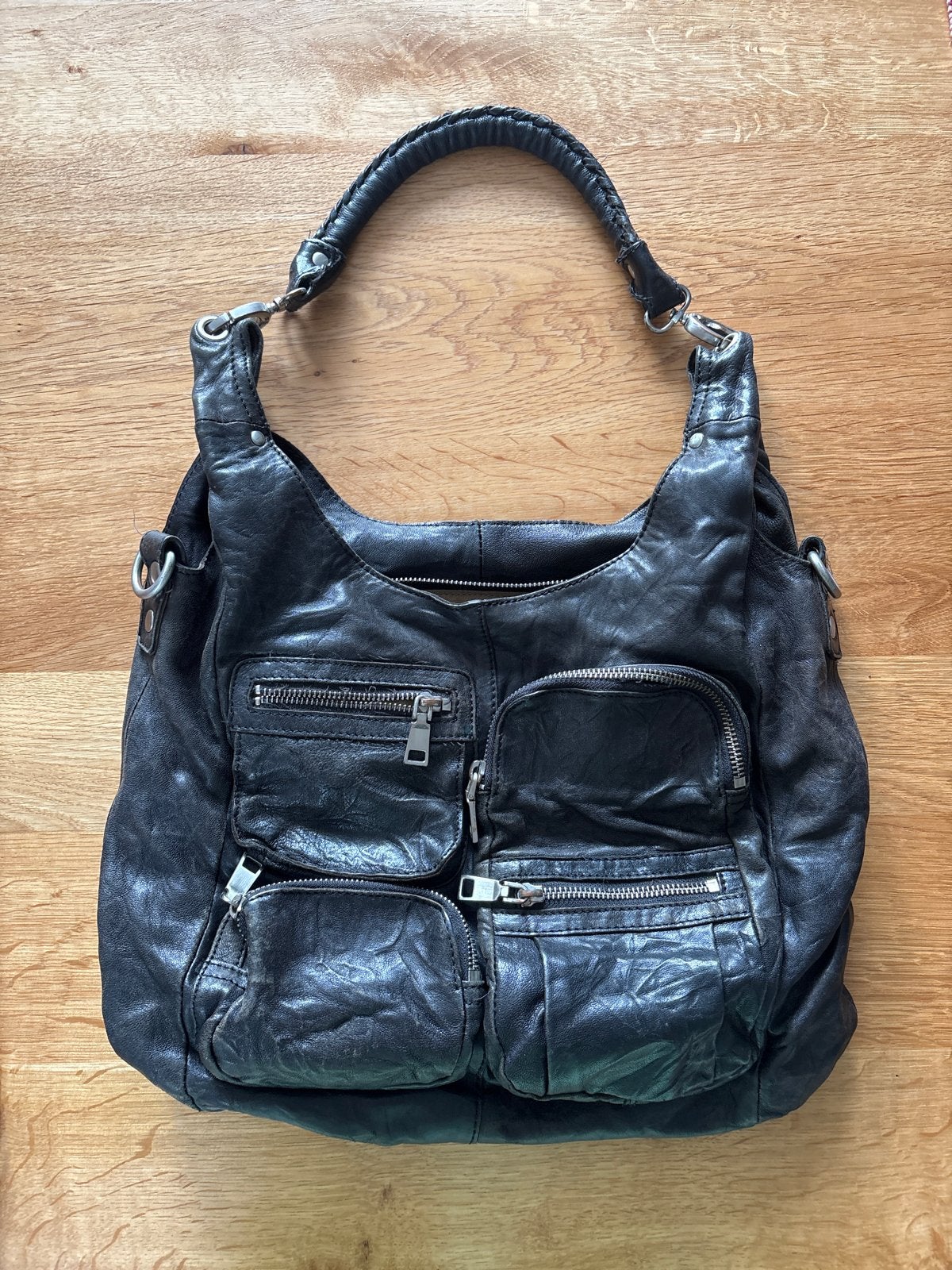 Iconic Liebeskind Berlin Leren Handtas Zwart, Ophalen of Verzenden, Gebruikt, Zwart, Handtas
