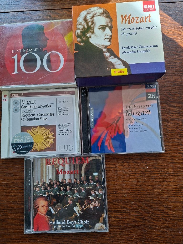 Diverse CD's van Mozart - Klassieke Meesterwerken, Mozart, Ophalen of Verzenden, Classicisme, Inclusief doosje